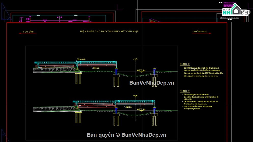 Bản vẽ trụ cầu góc xiên,Cách bố trí gối cầu trụ chéo góc,Cấu tạo trụ cầu chéo góc
