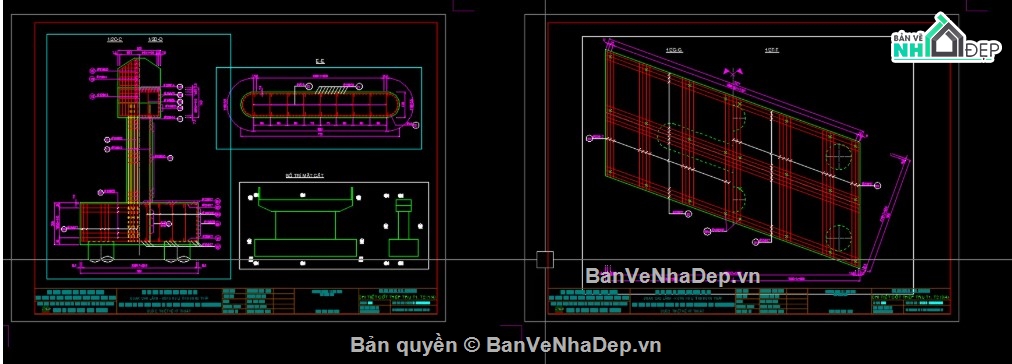 Bản vẽ trụ cầu góc xiên,Cách bố trí gối cầu trụ chéo góc,Cấu tạo trụ cầu chéo góc