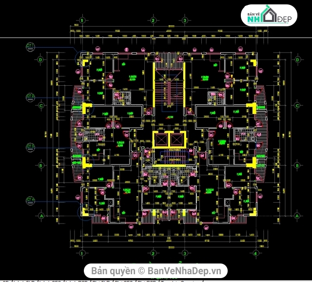 bản vẽ chung cư,bản vẽ autocad chung cư 12 tầng,kết cấu chung cư 12 tầng,đồ án chung cư 12 tầng,hạng mục kiến trúc chung cư