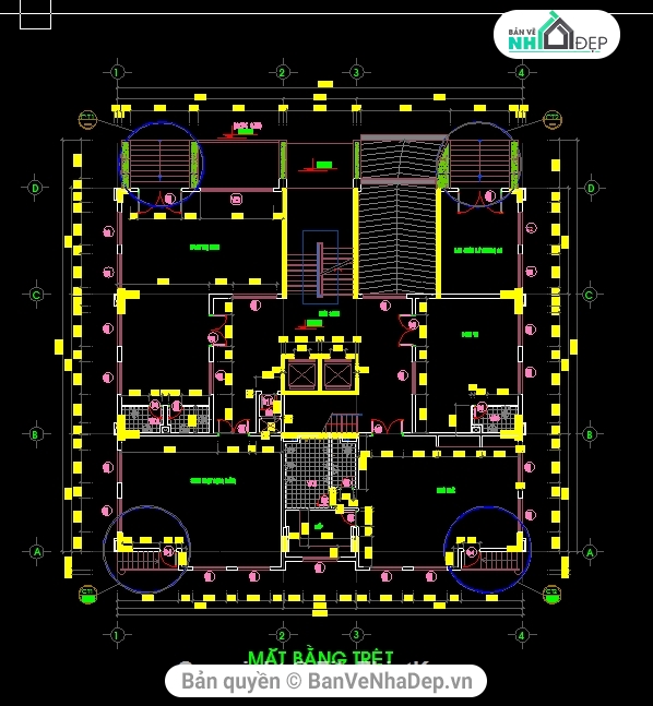 bản vẽ chung cư,bản vẽ autocad chung cư 12 tầng,kết cấu chung cư 12 tầng,đồ án chung cư 12 tầng,hạng mục kiến trúc chung cư