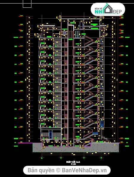 bản vẽ chung cư,bản vẽ autocad chung cư 12 tầng,kết cấu chung cư 12 tầng,đồ án chung cư 12 tầng,hạng mục kiến trúc chung cư