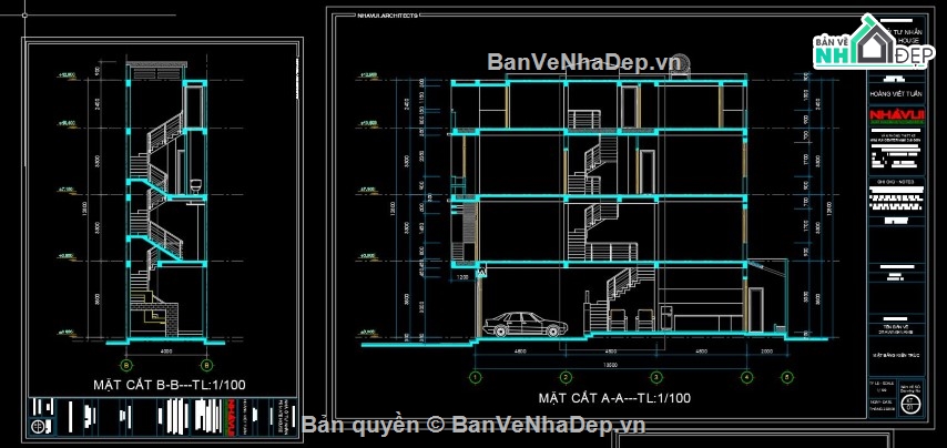 Bản vẽ nhà phố,nhà phố 4 tầng,nhà 4 tầng