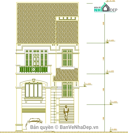 Bản vẽ nhà phố,nhà phố 3 tầng,biệt thự nhà phố,mặt tiền 7m,bản vẽ kiến trúc nhà phố,bản vẽ nhà 7x17m 3 tầng