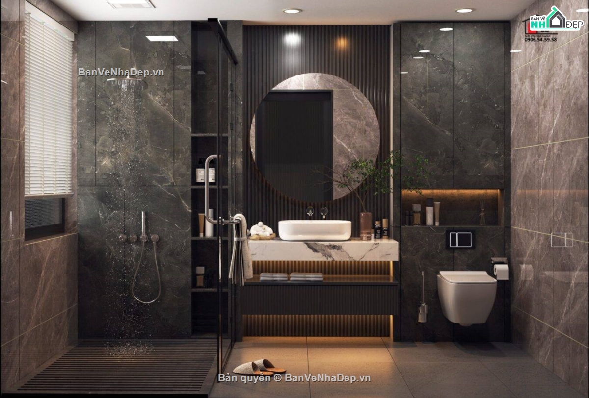 nội thất nhà wc,thiết kế nội thất vệ sinh đẹp,sketchup nội thất nhà vệ sinh