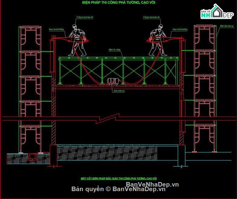 biện pháp thi công,biện pháp thi công phá dỡ,biện pháp phá dỡ
