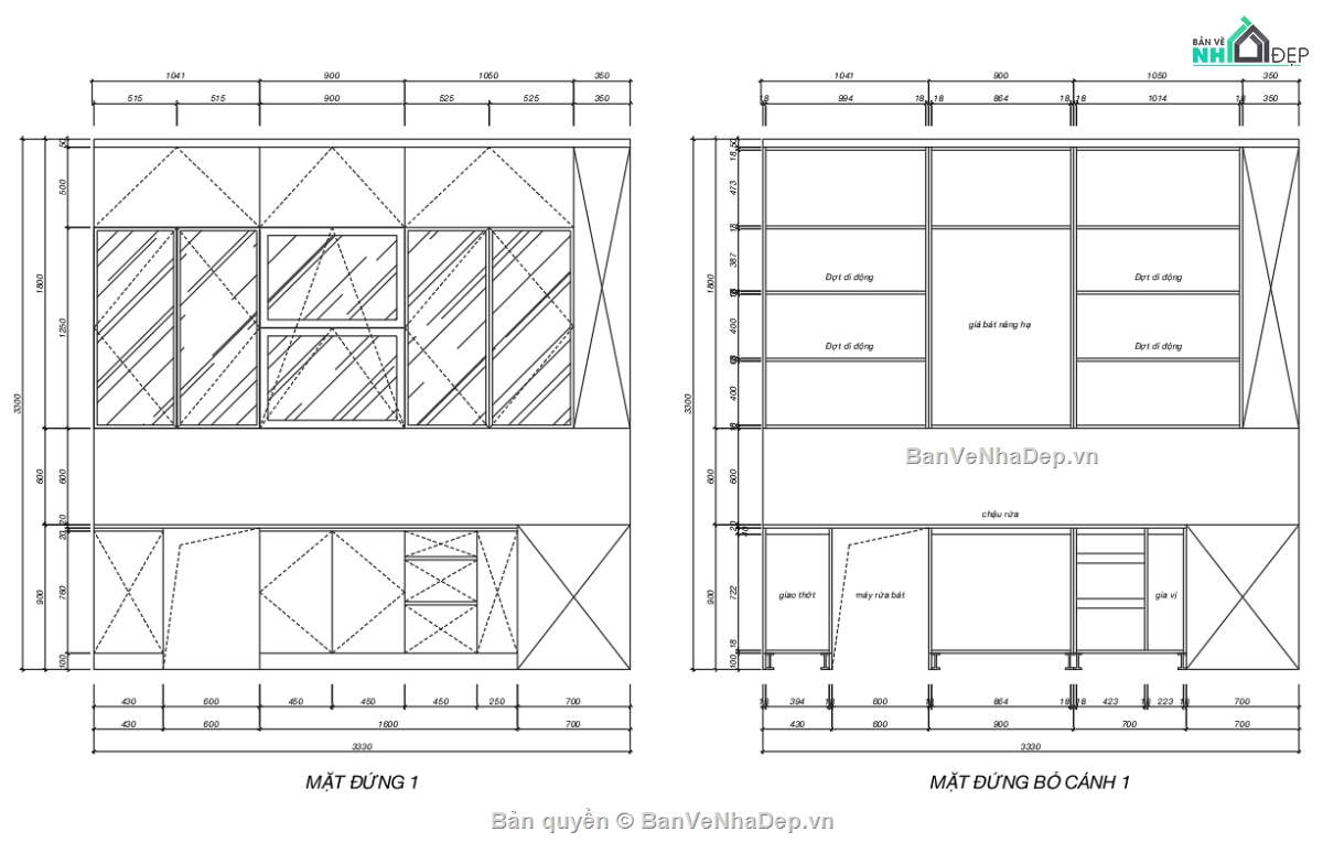 Bản vẽ,tủ bếp chi tiết,cấu tạo tủ bếp,bản vẽ tủ bếp,file cad tủ bếp