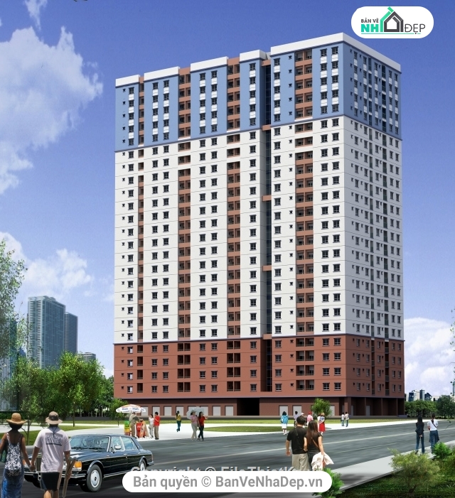 thiết kế chung cư,bản vẽ thiết kế chung cư,Bộ thiết kế chung cư cao tầng,chung cư cao tầng,tòa nhà chung cư 83 tầng