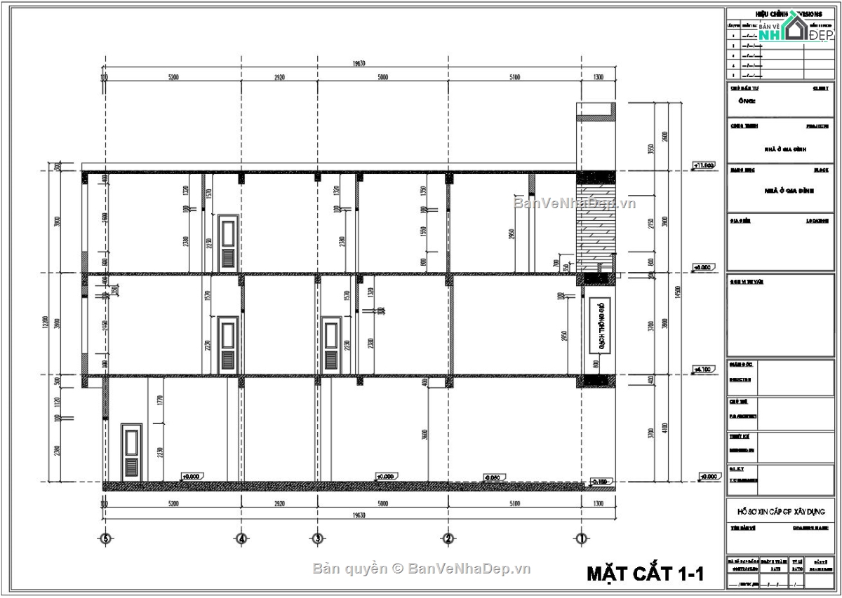 thiết kế nhà phố 3 tầng,File cad nhà phố 3 tầng,bản vẽ nhà phố 3 tầng,nhà phố 3 tầng 6.5x18.4m,autocad nhà phố 3 tầng