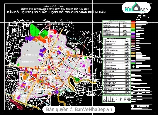 bản đồ quy hoạch,bản đồ hiện trạng,quy hoạch quận phú nhuận tp hcm,Bản đồ quy hoạch và hiện trạng quận Phú Nhuận,bản đồ quy hoạch quận Phú nhuận TP HCM