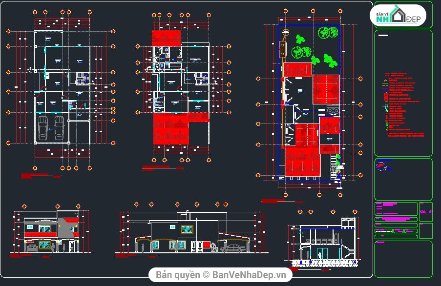 biệt thự 2 tầng 10.5x21.45m,bản vẽ biệt thự 2 tầng,mẫu biệt thự 2 tầng,biệt thự 2 tầng đẹp