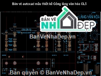 Cổng làng,cad cổng làng,bản vẽ cad cổng làng