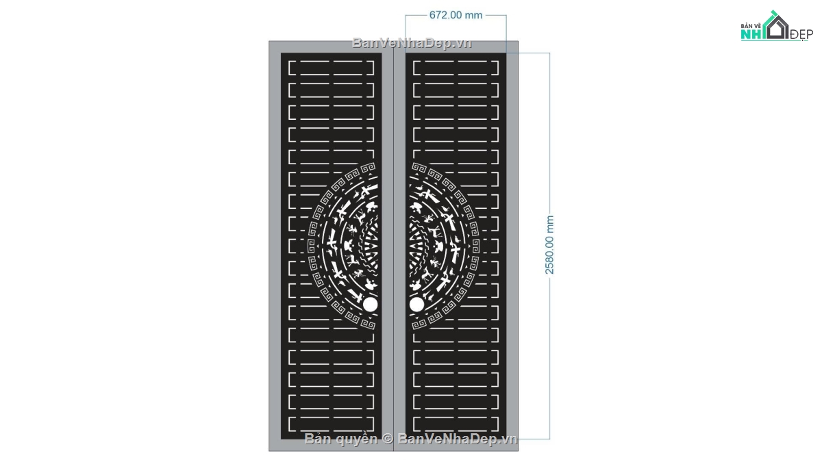 cổng trống đồng cnc,cổng dxf,cắt cổng cnc đẹp