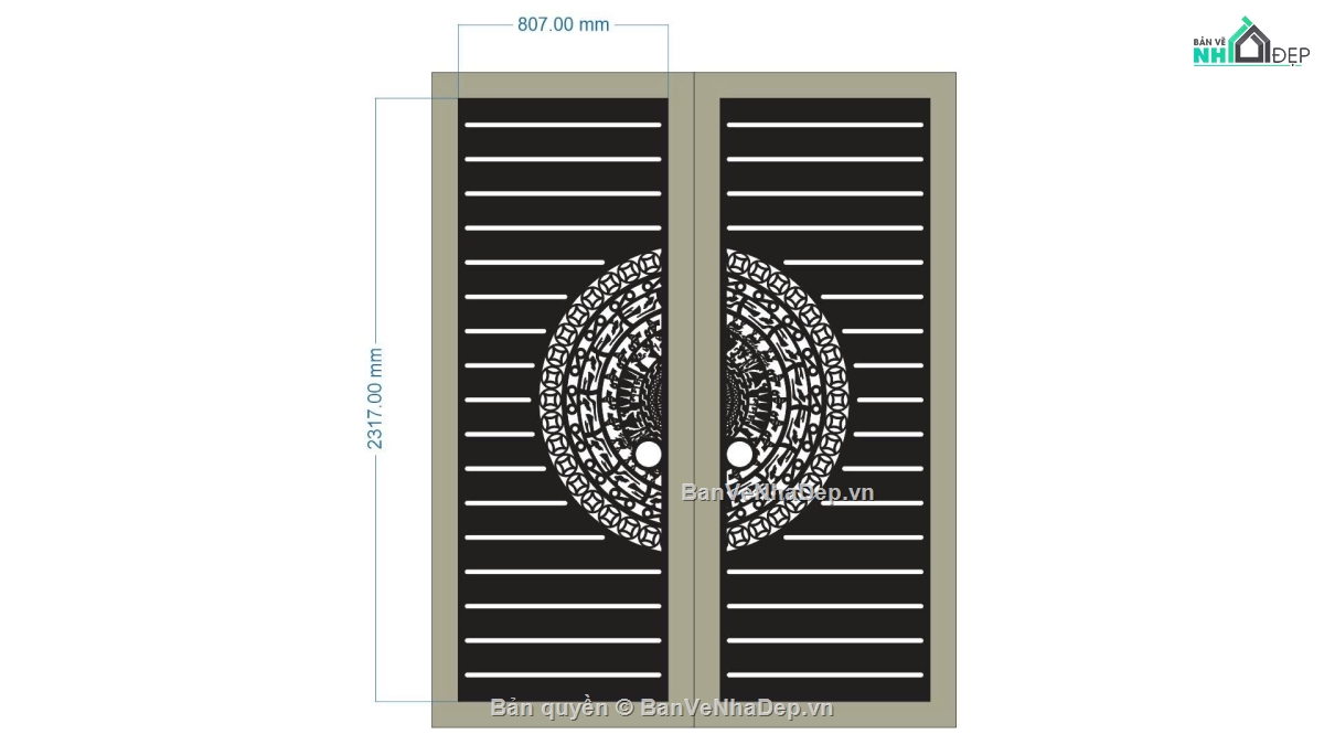 cổng mới nhất,cổng 2 cánh,cổng dxf trống đồng