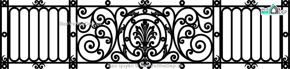 thiết kế lan can cnc,mẫu cnc lan  can,autocad cnc lan can