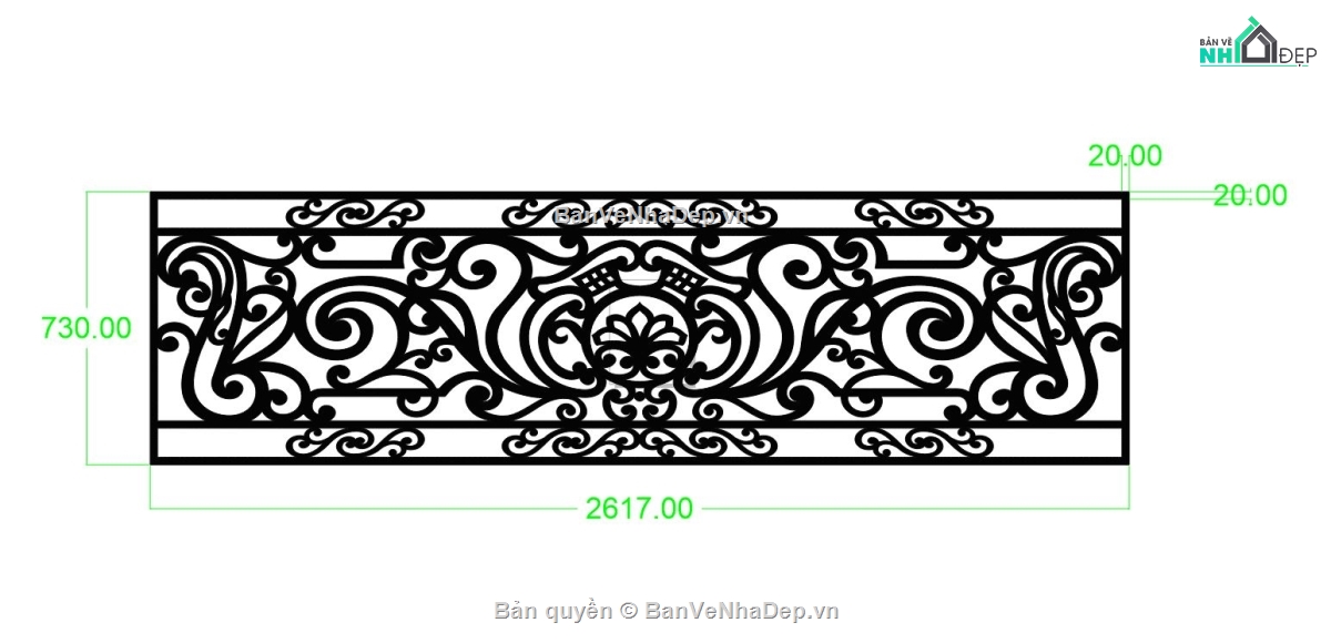 lan can cnc,autocad cnc lan can đẹp,File lan can cnc đẹp