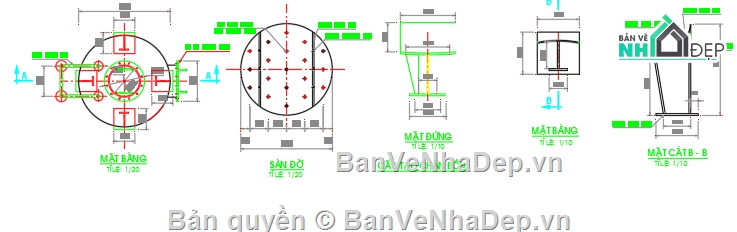 thiết kế bồn lọc áp lực,bồn lọc áp lực,file cad bồn lọc áp lực