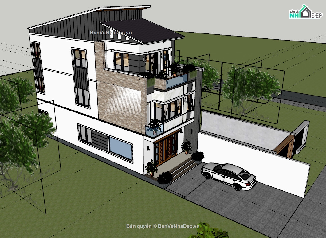 3 tầng,nhà 3 tầng mặt tiền 6m,nhà 3 tầng 6x17m,Nhà 3 tầng mái lệch