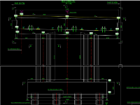 trụ thân cột dạng bát giác,trụ thân cột,cad trụ thân cột