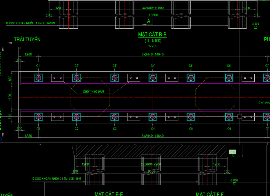 trụ thân cột dạng bát giác,trụ thân cột,cad trụ thân cột
