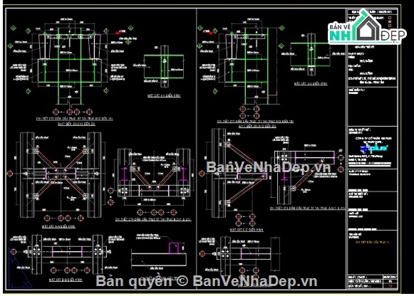 Bản vẽ cột kèo nhà xưởng 81m,Bản vẽ cửa nóc gió nhà xưởng,Bản vẽ dầm cầu trục nhà xưởng,Bản vẽ kết cấu thép nhà xưởng 81m