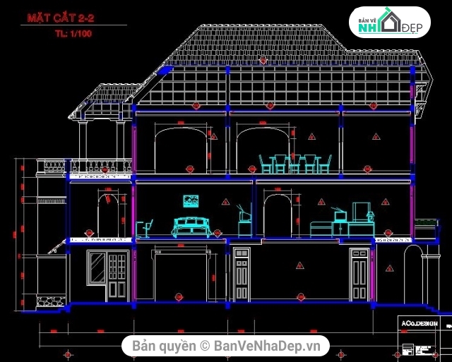 biệt thự 3 tầng,kiến trúc 3 tầng,mẫu nhà 3 tầng