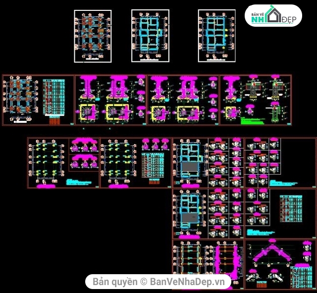 kiến trúc nhà 2 tầng,nhà kích thước 8 x 12.5m,nhà 2 tầng kiến trúc mái thái