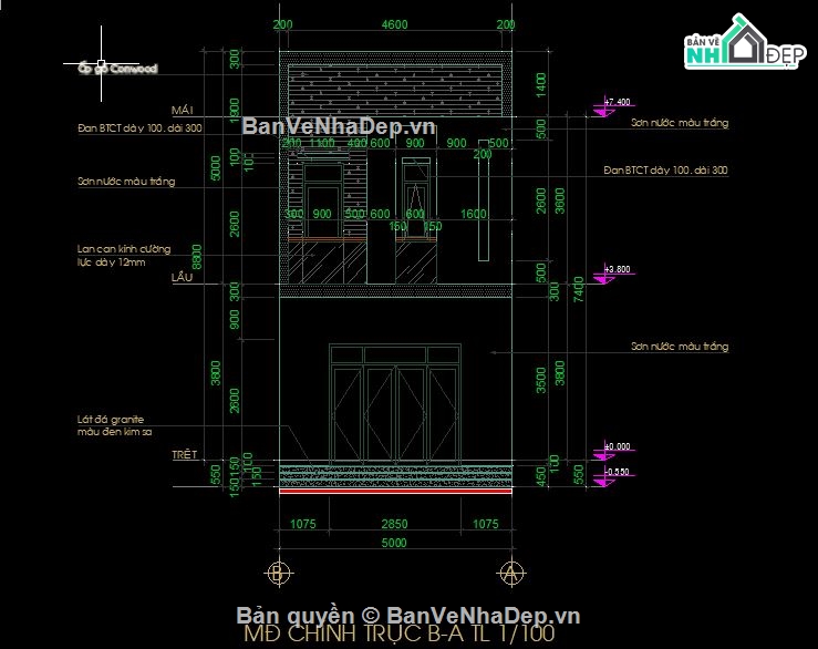 Bản vẽ Nhà phố 2 tầng,File cad Nhà phố 2 tầng,Mẫu bản vẽ Nhà phố 2 tầng,Hồ sơ nhà phố 2 tầng