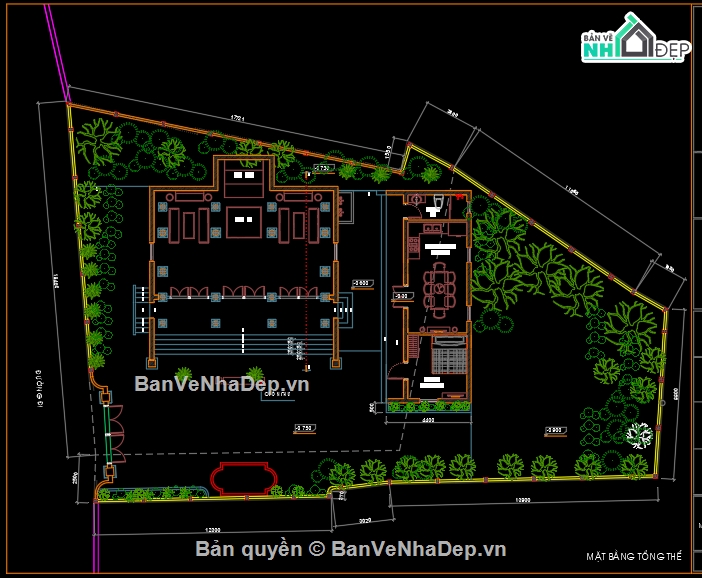 nhà thờ,File cad nhà thờ họ,kết cấu nhà thờ họ,Kiến trúc