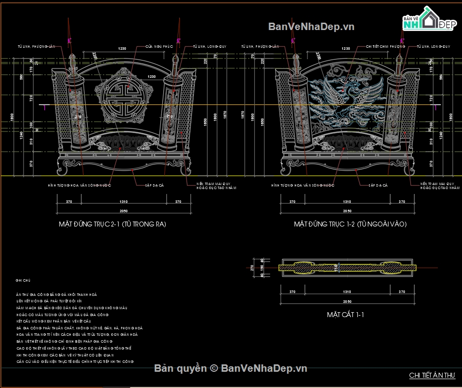 nhà thờ,File cad nhà thờ họ,kết cấu nhà thờ họ,Kiến trúc