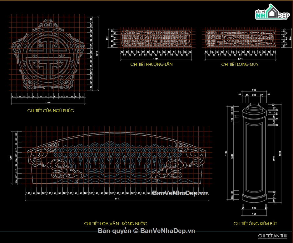 nhà thờ,File cad nhà thờ họ,kết cấu nhà thờ họ,Kiến trúc