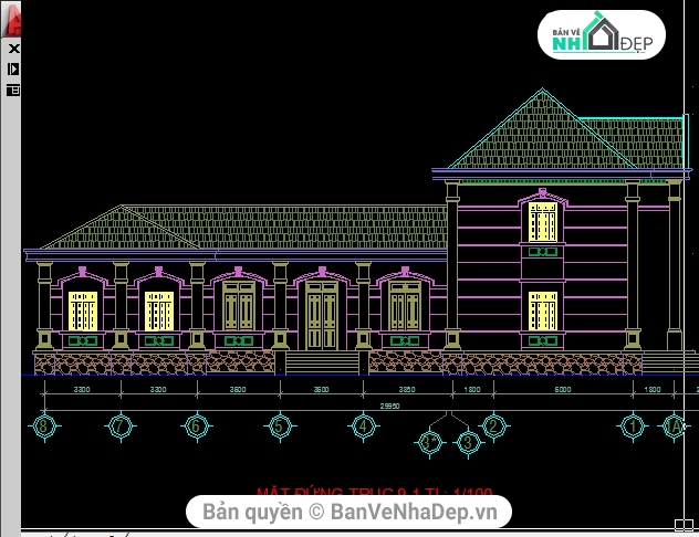 kiến trúc ủy ban,trụ sở UBND 25x27m,thiết kế nhà ủy ban nhân dân,thiết kế trụ sở UBND,full kiến trúc,bản vẽ ủy ban nhân dân