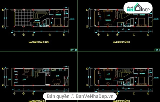 Thiết kế kiến trúc,Nhà phố 4 tầng,nhà phố kiến trúc đẹp