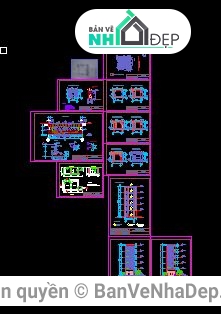 nhà 5 tầng 5.3x6.1m,Bản vẽ nhà 5 tầng,thiết kế nhà 5 tầng,file cad nhà 5 tầng