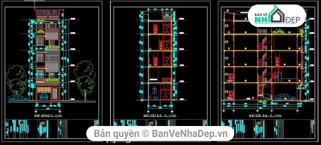 nhà phố 5 tầng,Bản vẽ nhà phố,kiến trúc 5 tầng 5x16.3m,phối cảnh nhà,nhà phố 5 tầng kích thước 5x16.3m,thiết kế nhà phố 5 tầng
