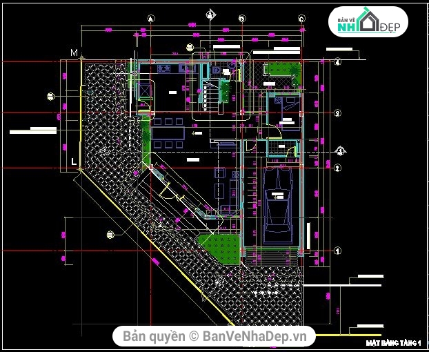 thiết kế nhà vườn,nhà vườn 5 tầng,nhà góc,thiết kế nhà góc phố,bản vẽ nhà góc 5 tầng,nhà góc nhà 5 tầng 12.4x13.4m