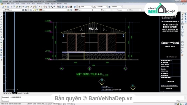 15 bản vẽ Autocad nhà cấp 4 đồng giá 10k