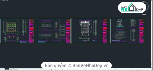 Bản vẽ,nhà thờ,Bản vẽ nhà thờ họ,phủ thờ