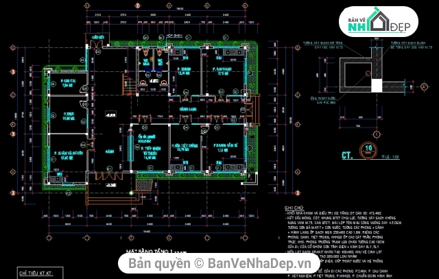 Chọn lọc 6 bản vẽ Autocad trạm y tế cực chất lượng