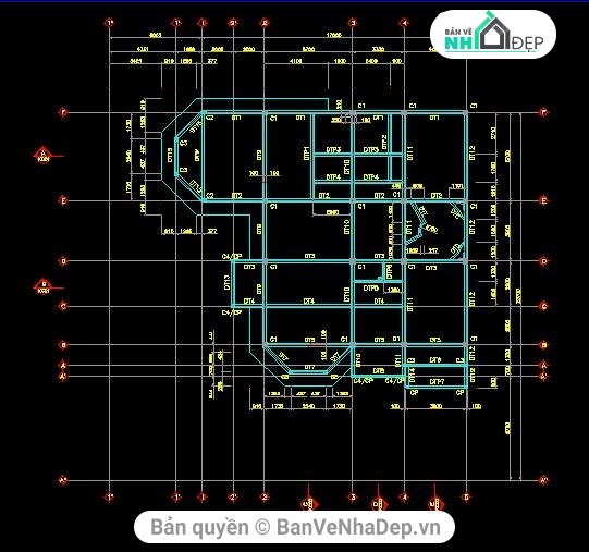 biệt thự hiện đại 3 tầng,biệt thự kiểu pháp 3 tầng,kiến trúc biệt thự,Mẫu biệt thự Pháp sang trọng,File cad biệt thự 3 tầng