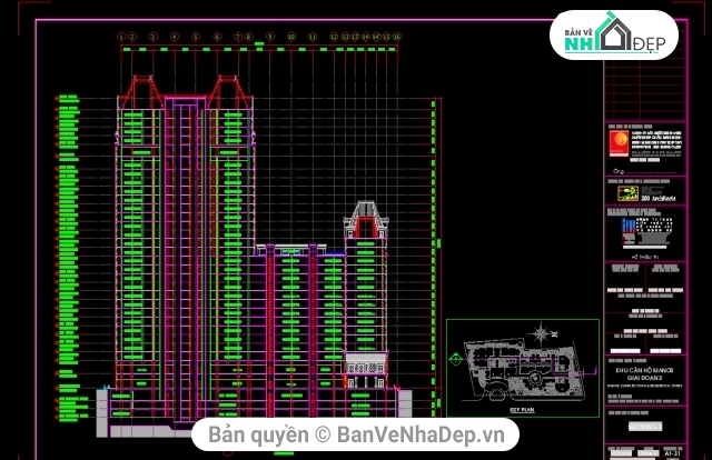 thiết kế chung cư,bản vẽ chung cư đầy đủ,bản vẽ chung cư,file cad chung cư