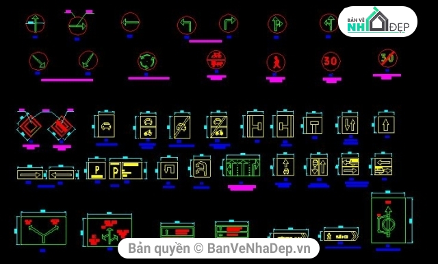 giao thông,bản vẽ giao thông,File cad biển báo,Bản vẽ cad các loại tủ điện,biển báo giao thông,các loại biển báo giao thông