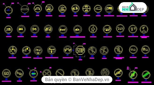 giao thông,bản vẽ giao thông,File cad biển báo,Bản vẽ cad các loại tủ điện,biển báo giao thông,các loại biển báo giao thông