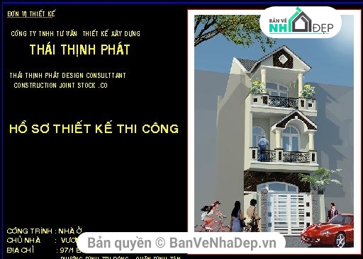 Bản vẽ 4.5x12m,nhà 3 tâng 4.5x12m,thiết kế nhà ở 3 tầng,file cad nhà phố 3 tầng