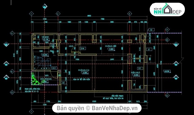 kiến trúc  nhà 2 tầng,cải tạo nhà 2 tầng,kiến trúc nhà 2 tầng,kiến trúc 2  tầng 5.1x10m,bản vẽ nâng cấp nhà 2 tầng