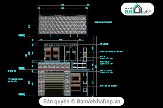 kiến trúc  nhà 2 tầng,cải tạo nhà 2 tầng,kiến trúc nhà 2 tầng,kiến trúc 2  tầng 5.1x10m,bản vẽ nâng cấp nhà 2 tầng