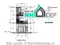 nhà phố,thiết kế nhà phố,bản vẽ nhà phố