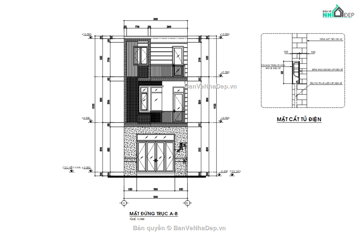 nhà phố,thiết kế nhà phố,bản vẽ nhà phố