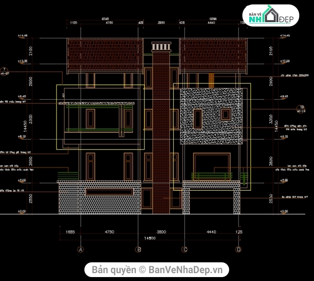 bản vẽ nhà phố 4 tầng,mẫu nhà phố 4 tầng,thiết kế nhà phố 4 tầng,kiến trúc nhà phố 4 tầng