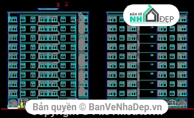 Bản vẽ autocad chung cư,bản vẽ cad chung cư,File cad chung cư cao tầng,Mẫu thiết kế chung cư Trần Ngọc Hy
