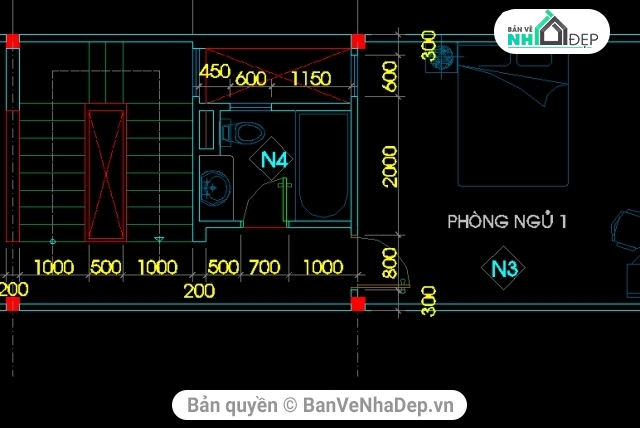 nhà phố 3 tầng,Bản cad thiết kế,nhà 3 tầng 4x20m,kiến trúc nhà phố 3 tầng,bản vẽ nhà phố 3 tầng